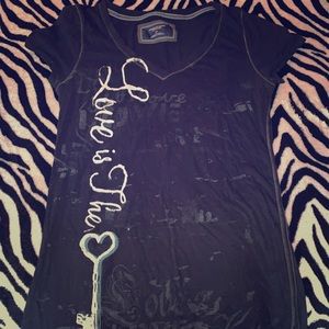 American Eagle “Love is the 🔑” Shirt